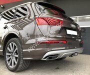 Накладки на задний бампер для Audi Q7(II) до 2019г.