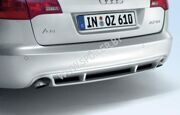 Накладка на задний бампер для Audi A6(C6) универсал до 2008г.
