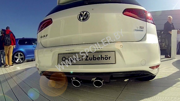 Накладка на задний бампер для Volkswagen Golf VII до 2017г.
