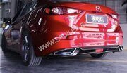Накладка на задний бампер для Mazda 3(III) седан до 2018г.