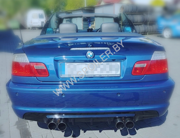 Накладка на задний бампер  для BMW E46 M tech купе
